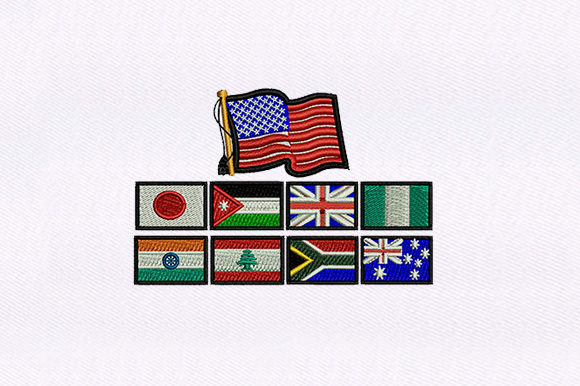 A Designer's Look at the Europe Countries Flags Embroidery Design