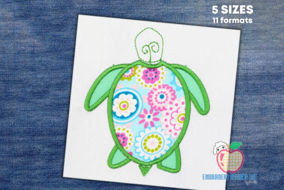 A Reptile Embroidery Design for Your Handmade Shop