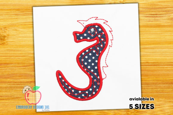 A Sea Horse Applique Design Review for Craft Professionals