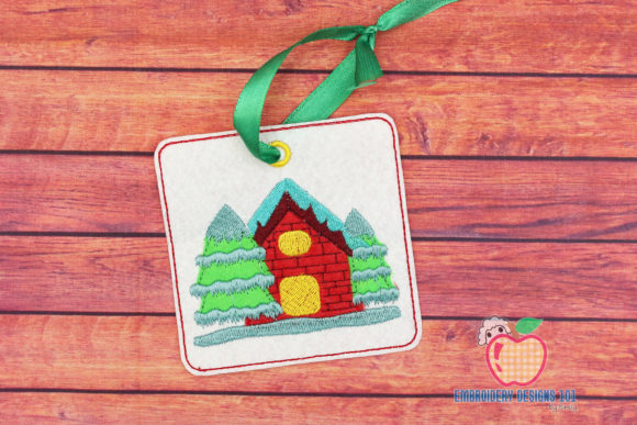 An Embroidery Designer's Review of Christmas House Covered with Snow ITH