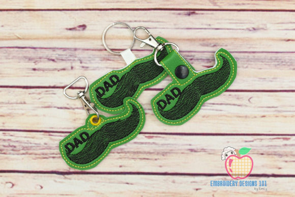 An Embroidery Designer's Review of the Father's Day Keyfob