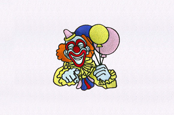 Evaluating Friendly Clown for Seasonal Embroidery Collections