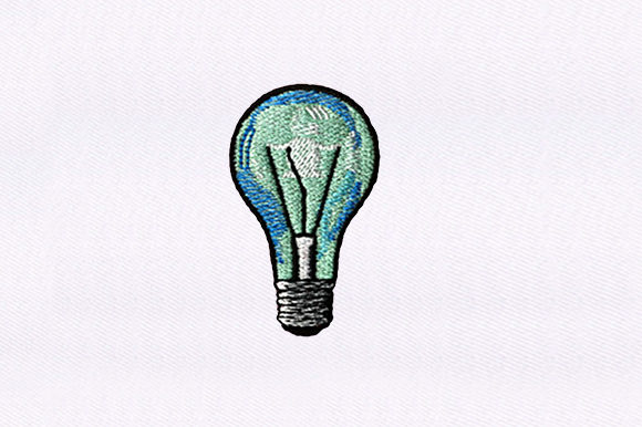 Illuminating Bulb Embroidery for Boutique Sweatshirts