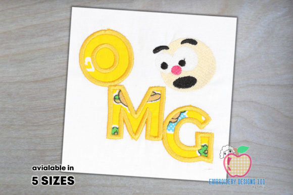 Oh My God Cartoon Face Applique Embroidery Review