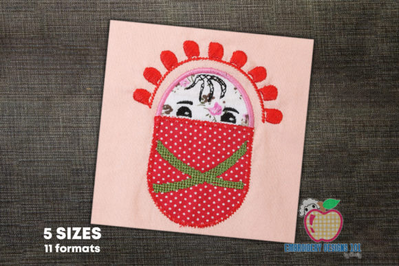 Reviewing the Funny New Born Baby Girl Embroidery Design for Boutique Apparel