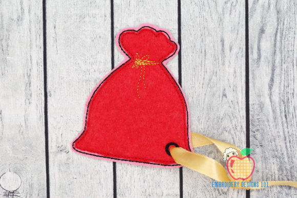 Santa’s Gift Bag: A Festive Embroidery Design for Holiday Product Collections
